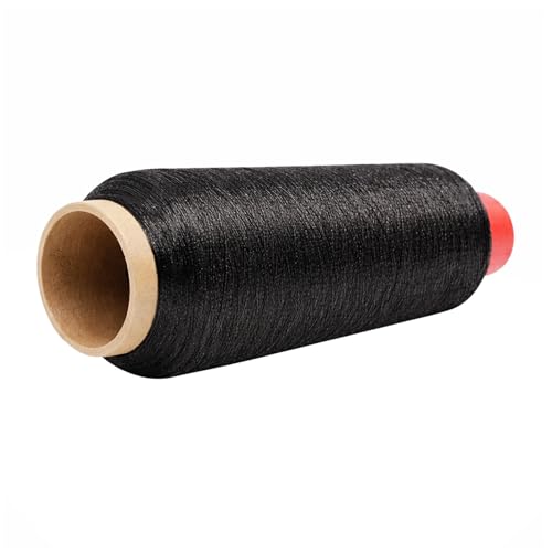 Mandala Crafts Metallic Black Embroidery Floss for Sewing, 3281 Yard Spool - color: Black, size: 3000M 3281 Yard