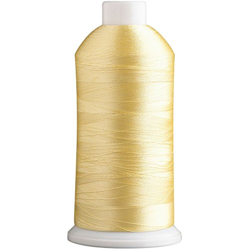 Superpunch SuperB Embroidery Thread 40wt, 5000 m Cone, Mellow Yellow 613 - color: Mellow Yellow 613, size: Pack of 1