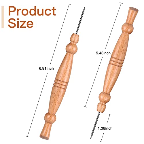 Stiletto & Pressing Tool, Precision Stiletto Handy for Getting Seams to Lay Correctly, Stiletto Quilting/Sewing Tool, Awl Tool for Sewing, Leather Hole Punch