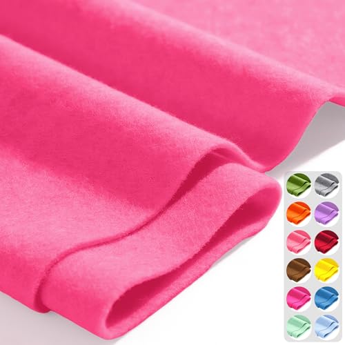 Pink Carnation 36" X 36" Felt Fabric Sheet - 1.6mm Thickness - color: Pink Carnation, size: 36" x 36"