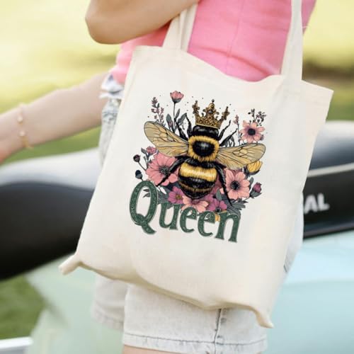 arricraft 6 Sheets Bee Iron on Decals Patches, Flowers Iron on Stickers Bee Sweet Bee Kind Bee Loving Transfer Stickers PET Washable Patches for DIY Clothes Decor, 8.7inch(22cm) Long - size: 8.7 Inch Long, style: Sweet Bee