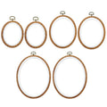 Faylapa 4, 6, 7inch, 6Pcs Oval Embroidery Hoops Set - size: 6pcs Oval