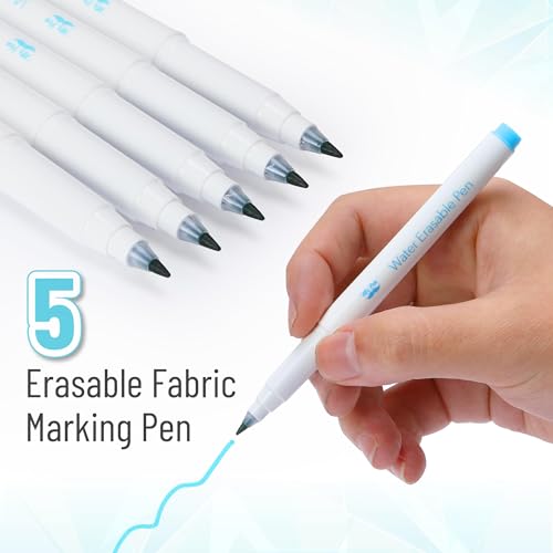 Mr. Pen- Washable Fabric Markers for Sewing, 5 Pack, Blue - size: 5 Pack