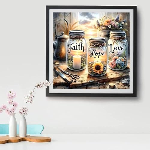 Tiwabb Wishing Bottle Stamped Cross Stitch Kits for Adults Beginners - color: Cross stitch-8