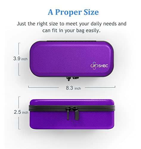 SHBC Insulin Pen Carrying Case Portable Medical Cooler Bag for Diabetes with Protective Ice Brick - Convenient to Changing Needles with Each Injection Purple - color: Purple