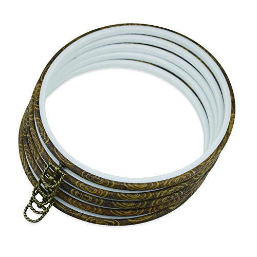 guofa 9.6’’ Round Embroidery Hoops, 5PCS 25CM Cross Stitch Frames - size: 9.6inch