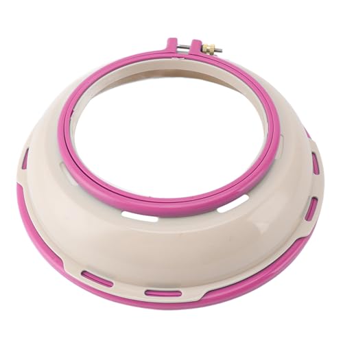 Double Sided Punch Needle Stand Hoop Frame, Embroidery Stand Hoop for Cross Stitch Quilting 16.5cm 25cm (Purple) - style: Purple
