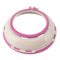 Double Sided Punch Needle Stand Hoop Frame, Embroidery Stand Hoop for Cross Stitch Quilting 16.5cm 25cm (Purple) - style: Purple
