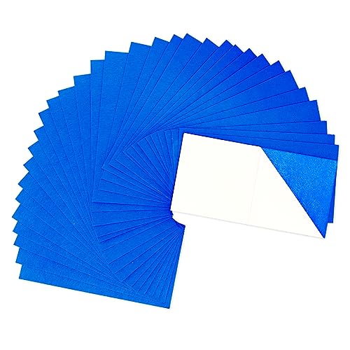 Jtnohx Self Adhesive Felt Sheets Adhesive Backed Felt Fabric Blue 4"x8" - color: Blue