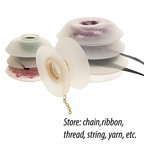 The Beadsmith Bob-EEZ Cord Management – No-Tangle Thread Bobbins – 2-1/2”, Bag of 8 Pieces – Storage Organization – Jewelry Tools for Kumihimo Braiding and Macrame Designs - size: 5.08 x 16.12 x 14.6 cm