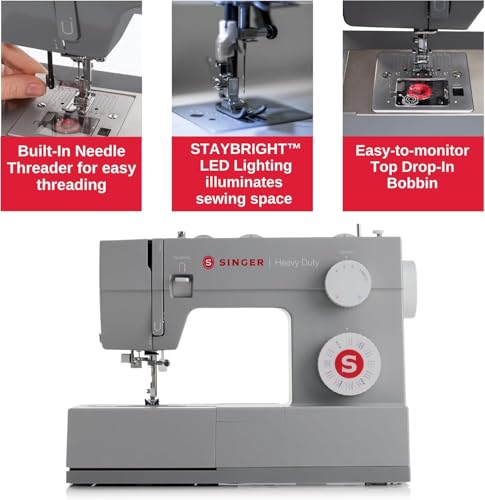 SINGER® 4452 Holiday Bundle Heavy Duty Sewing Machine + Accessory Kit