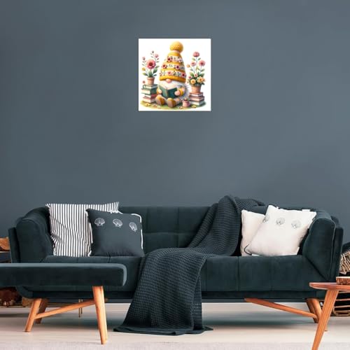Gnome Stamped Cross Stitch Kits for Adults Beginner, Flowers Counted Cross Stitch Kits Printed Stitching Cute Patterns Dimensions Needlepoint Art Crafts Embroidery Kits for Adults - color: Cross Stitch-1222-1