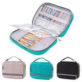 MYBAGZING Crochet Hook Case, Quilted Organizer for Crochet Hooks up to 8" - color: Teal
