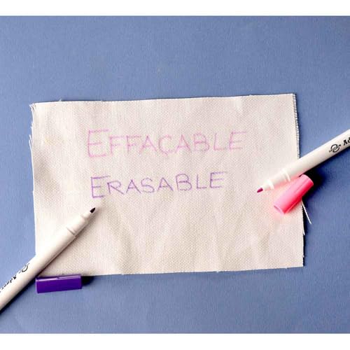 Bohin Self-Vanishing Marking Pen, Pink Ink, for Sewing and Quilting - color: Pink & Blue