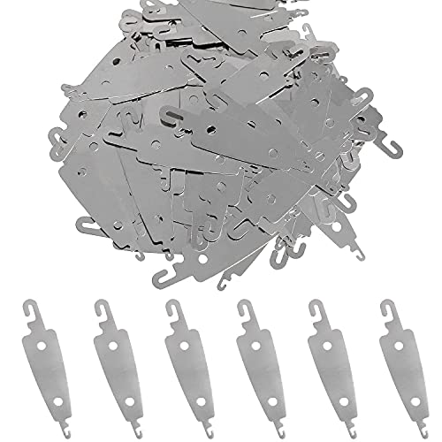LUORNG 100 Pieces Stainless Steel Needle Threader Embroidery Cross Stitch Needle Threading Tools for Needles Hand DIY Sewing