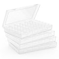 Goiio 4 Pack Plastic Organizer Container Box