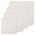 16 PCS Embroidery Fabric Cloth Pre-Cut Hand Embroidery Fabric Squares 4 Different Sizes 5.9 to 11.8inch Natural Cotton Fabrics for Garment Craft