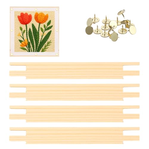 OwnMy 5 Inch Needlepoint Stretcher Bars Wood Stretcher Bars for Needlework - size: 5 Inch