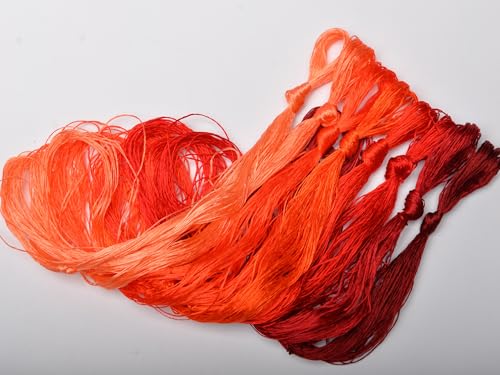 100% Mulberry Silk Embroidery Thread 8 Colors 110m Each (42) - color: 42