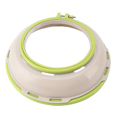 Double Sided Punch Needle Stand Hoop Frame, Embroidery Stand Hoop for Cross Stitch Quilting 16.5cm 25cm (Green) - style: Green