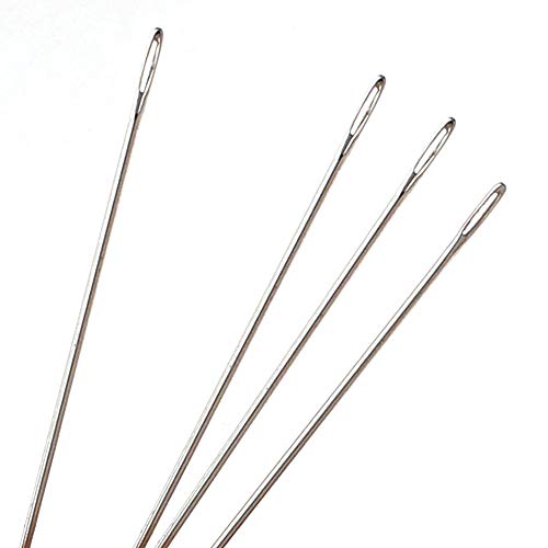 Pony Beading Needles, Size 10 and 12 Assortment, Pack of 6, Box of 5 Packs, 4.5 Inches, Made in India, Use for Loom Weaving Beadwork, Off-Loom Stitching and Jewelry Making with Seed Beads