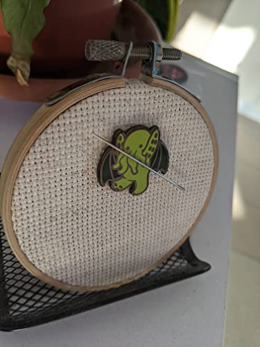 Cutethulu Needle Minder for Cross Stitch & Embroidery