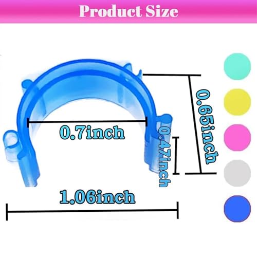 ZhXu Shuo 100pcs Clear White Sewing Bobbin Small Clips Bobbin Holder Clips Thread Clamps Sewing Tool for Thread Spool Organizing (Clea - color: Clear
