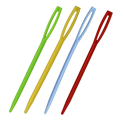 48pcs 2.7 "Large Eye Plastic Sewing Needles Yarn Needles