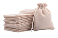 Sansam 50pcs 4.0X5.60 Inch Drawstring Burlap Gift Bags, Jute Jewellery Pouches, Small Cream Lining Burlap Favor Sacks For Herb, Spices, Jute Treat Bags for Christmas, Wedding, Party - color: Cream