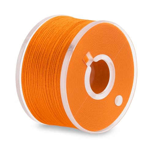 Mandala Crafts Orange 15J SA156 Prefilled Bobbin Thread, 144 PCs - color: Orange, size: Size A 144 X 142 Yards