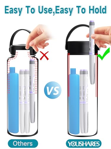 48H Insulin Cooler Travel Case TSA Approved with ℃/℉ Temperature Display - color: 01_jet Black