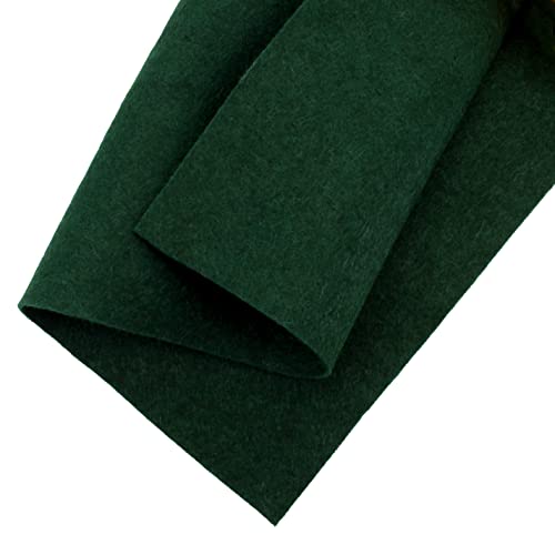 HairBow Center Merino Wool Blend Felt Crafting Sheets (8 5/8'' x 11 5/8'') - Hunter Green - color: Hunter Green