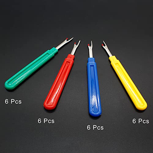 suiwotin 24pcs Seam Rippers Thread Remover, Seam Ripper Tool for Sewing