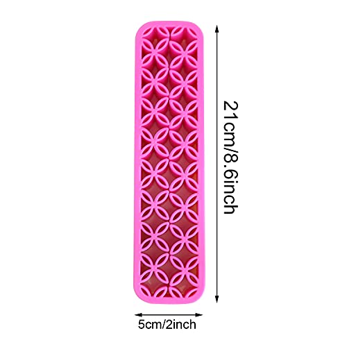 Brush Storage Box Sew Desktop Organizers Diamond Painting Pen Holder Sewing Craft Tool Holder, Rose Red