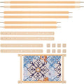 CroBlissful Cross Stitch Scroll Frame with Plastic Clamps for Needlepoint