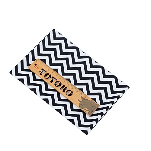 AMORNPHAN Black Series Different Pattern Printed 100% Cotton Quilting Bundles Fabric for Patchwork Needlework DIY Handmade Sewing Crafting Precut Face Mask 16x20 Inches Set of 8 Pieces (Black&White) - color: Black&white