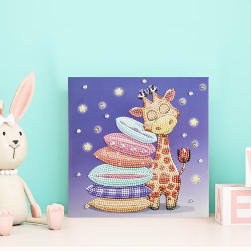DIAMOND DOTZ Giraffe Pillow Diamond Painting Kit for Adults with Gems - color: Giraffe Pillow