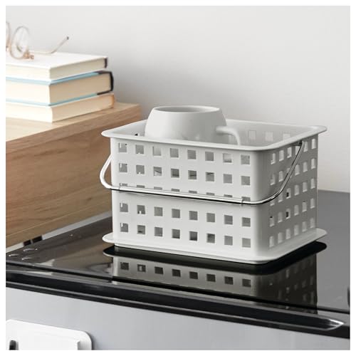 iDesign Shower Caddy Basket with Handle, Light Gray - color: Light Gray, style: Pack of 1
