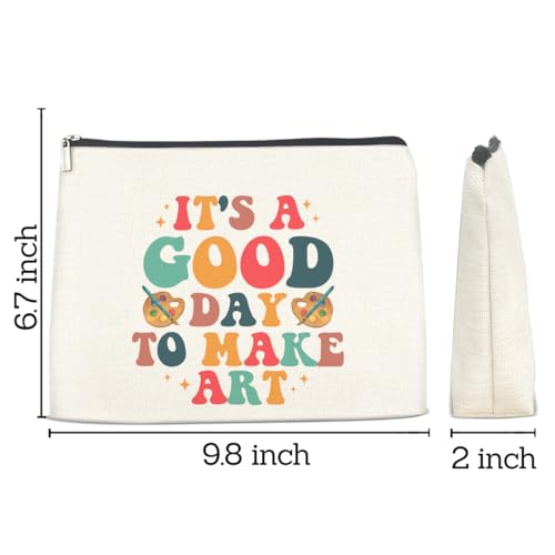 Art Gifts Makeup Bag for Women Artists Teacher Arts Lover Painter - color: Multicolor F