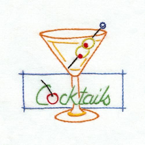 Aunt Martha's Hot Iron Embroidery Transfer 4012 Happy Hour