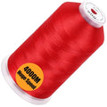 New brothread 4000M Huge Spool Embroidery Machine Thread - Red - color: Red-800