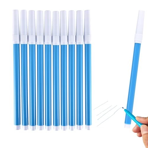 10 PCS Blue Washable Fabric Markers for Sewing