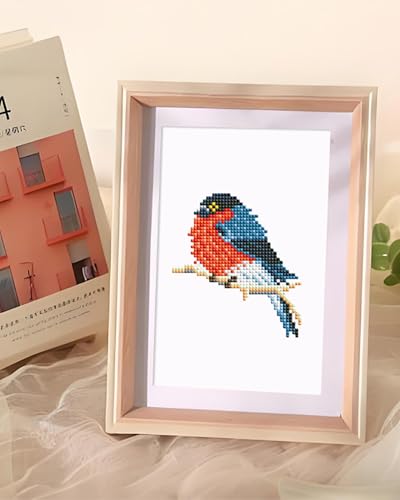 PeakLuv Small Diamond Art Kits Birds Mini Diamond Painting Kits for Adults - color: Birds