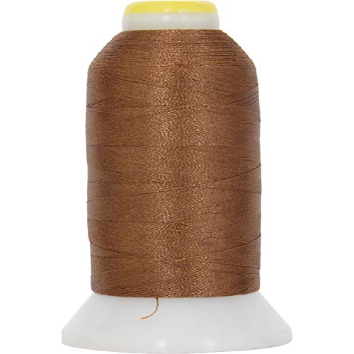 ThreadArt 60wt Embroidery Bobbin Thread, 1000M, Medium Tan - color: Med Tan