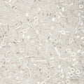 John Bead 25g Cylin Beads Crystal AB 11/0 Glass Cylindrical Seed Beads for Jewelry Bracelets Necklaces Earrings Making Embroidery - color: Transparent Crystal AB