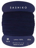 Sashiko Thread Thinner Weight 40m Col. 216 -Dark Navy- Japanese Embroidery & Quilting by Yokota - color: Deep indigo