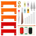 44Pcs Clip-On Sewing Ruler Seam Guide & Needle Kit