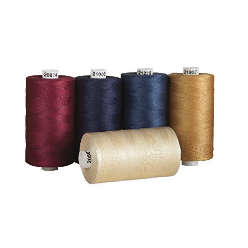 Connecting Threads 100% Cotton Thread Sets - 1200 Yard Spools (Set of 5 - Old Glory) - color: Old Glory