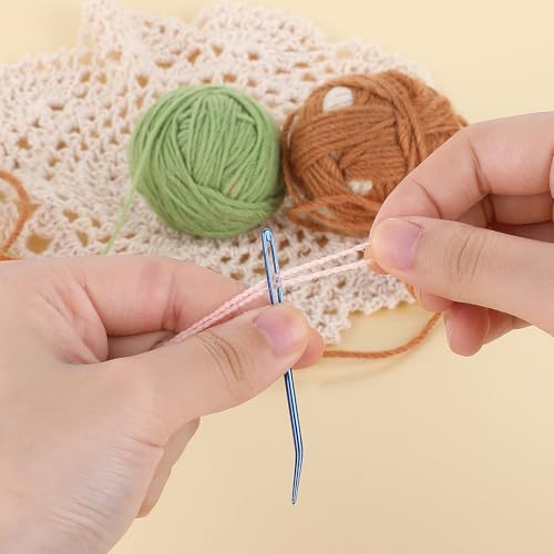 10 Pcs Tapestry Needles for Yarn, Large Eye Aluminum Darning Needles