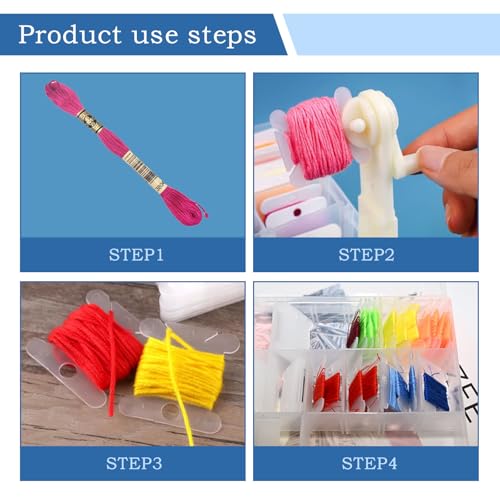 Embroidery Floss Organizer with 24 Compartments